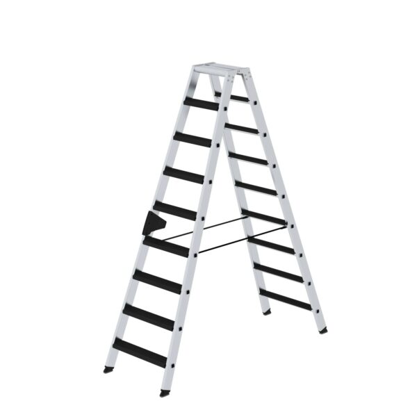 PROREGAL Stufen-Stehleiter Beidseitig Begehbar mit Clip-Step Relax 2 x 9 Stufen PROREGAL Stufen-Stehleiter Beidseitig Begehbar mit Clip-Step Relax 2 x 9 Stufen