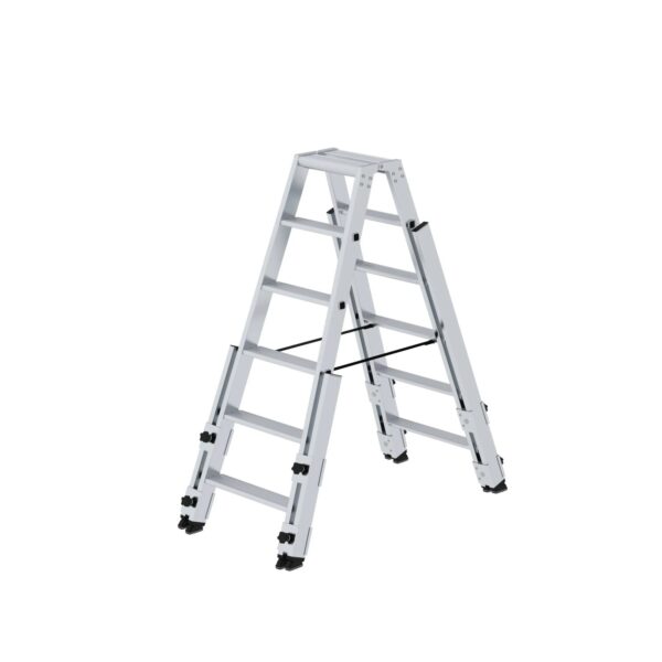 PROREGAL Stufen-Stehleiter Treppengängig 2 x 6 Stufen PROREGAL Stufen-Stehleiter Treppengängig 2 x 6 Stufen