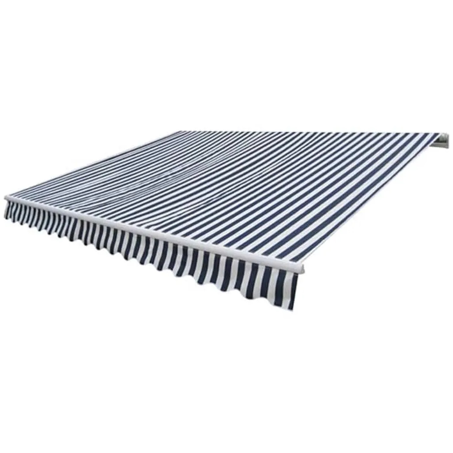 furnicato Gelenkarmmarkise Motorisiert 400 cm Blau/Weiß