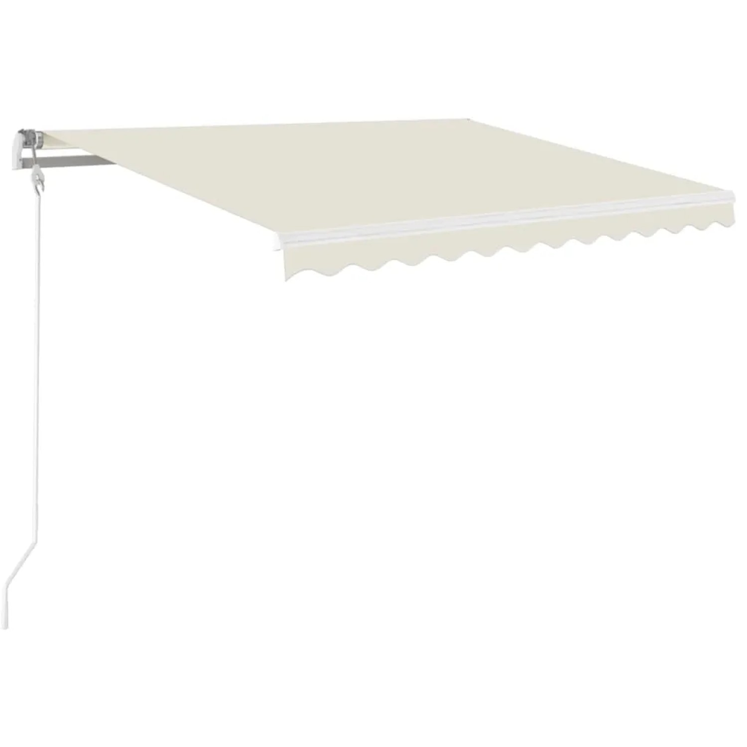 Furnicato Markise Automatisch Einziehbar 350x250 cm Creme