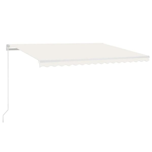 furnicato Markise Automatisch Einziehbar 450x300 cm Creme furnicato Markise Automatisch Einziehbar 450x300 cm Creme