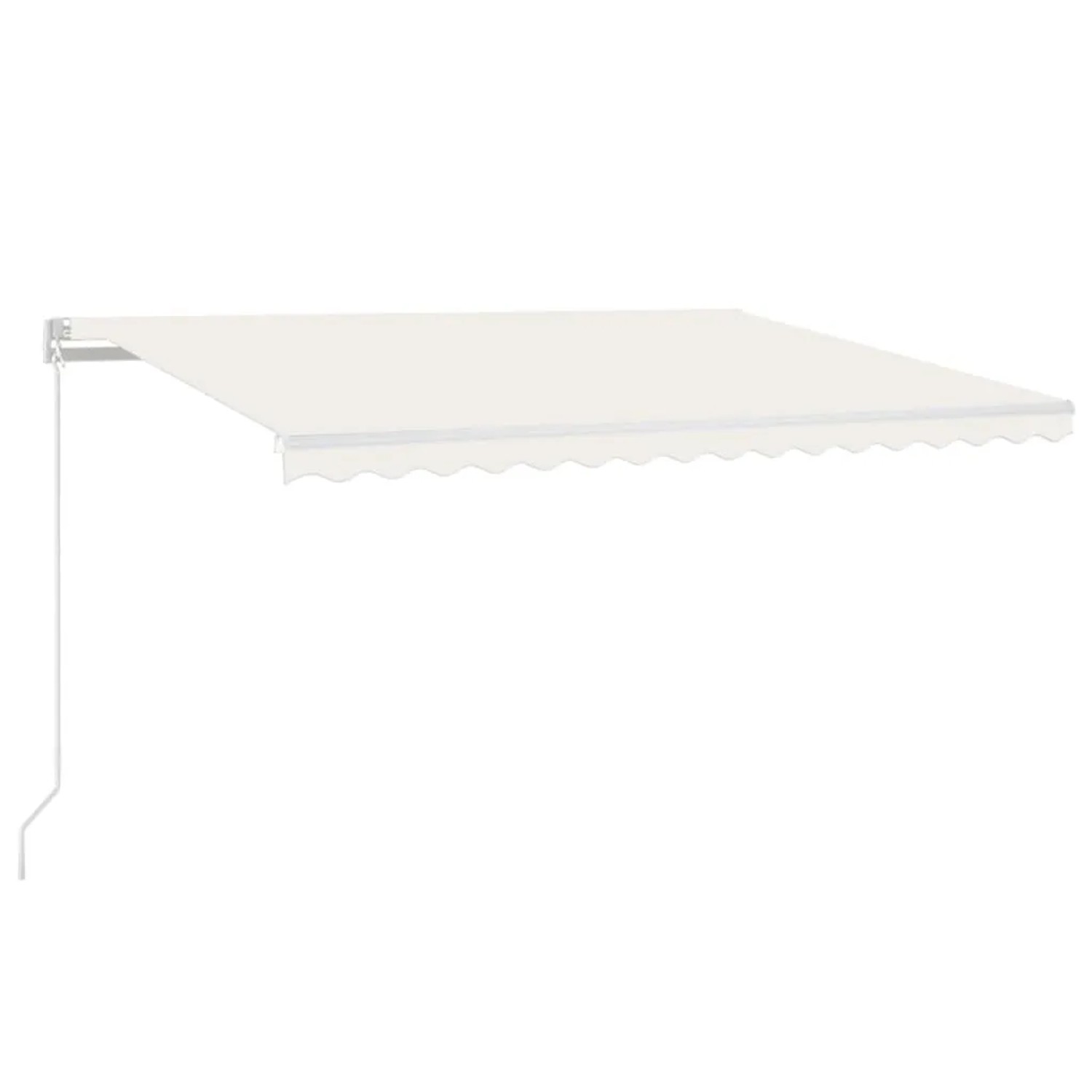 furnicato Markise Automatisch Einziehbar 450x300 cm Creme