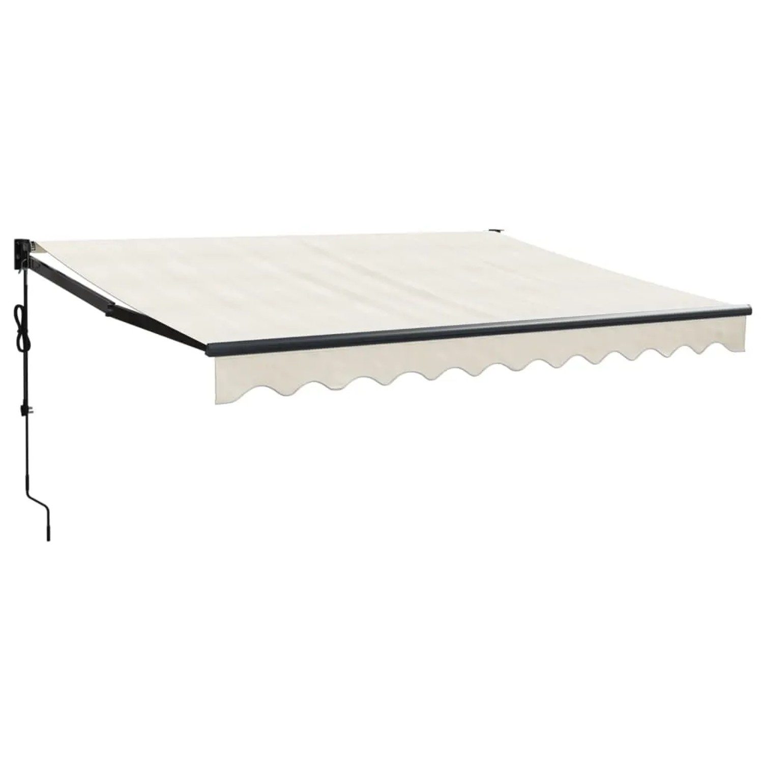 Furnicato Elektrische Markise Mit Kurbel Creme 3x25 M