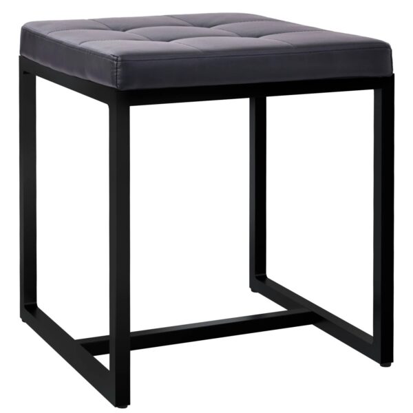 CLP Sitzhocker Barci Mit Schwarzem Gestell Schwarz/Kunstleder