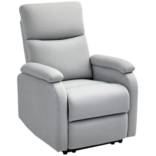 HOMCOM Relaxsessel mit Liegefunktion Polyester Grau 91,5L x 69B x 103H cm