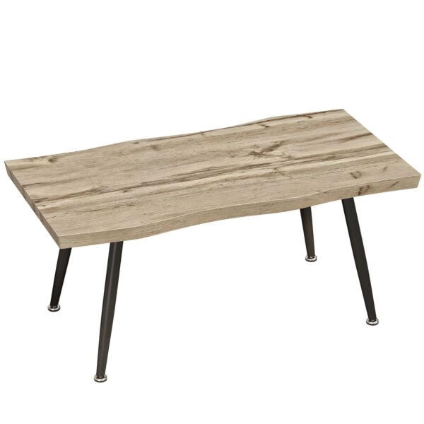 HOMCOM Coffee Table MDF Stahl 100L x 50B x 45H cm Eiche