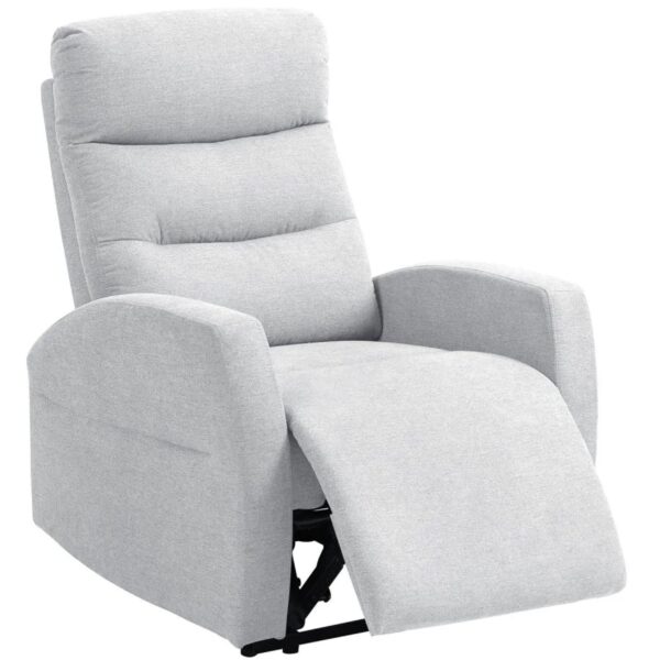 HOMCOM Relaxsessel mit Liegefunktion Polyester 76L x 93B x 103H cm Hellgrau