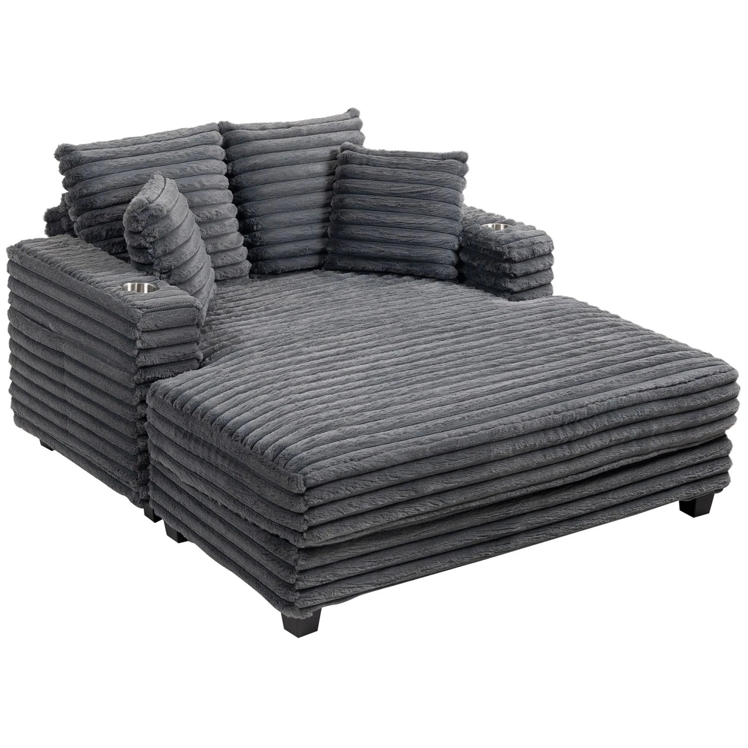 HOMCOM-Schlafsofa-151L x 134B x 89H cm