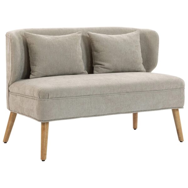 HOMCOM Loveseat Polyester 117L x 65B x 78,5H cm Beige