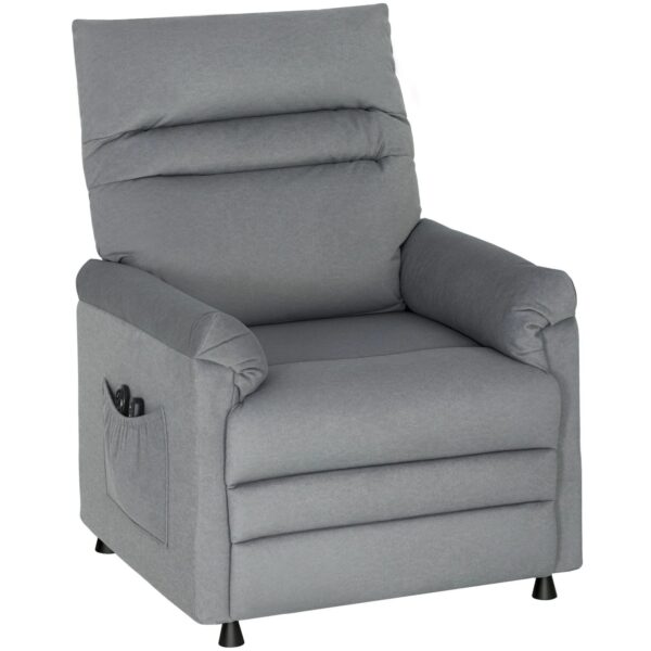 HOMCOM Relaxsessel Samt Stahl 99L x 82B x 106H cm Grau