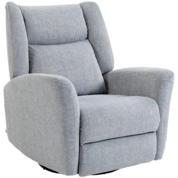 HOMCOM Sofa Recliner Polyester 91L x 88B x 102H cm Hellgrau