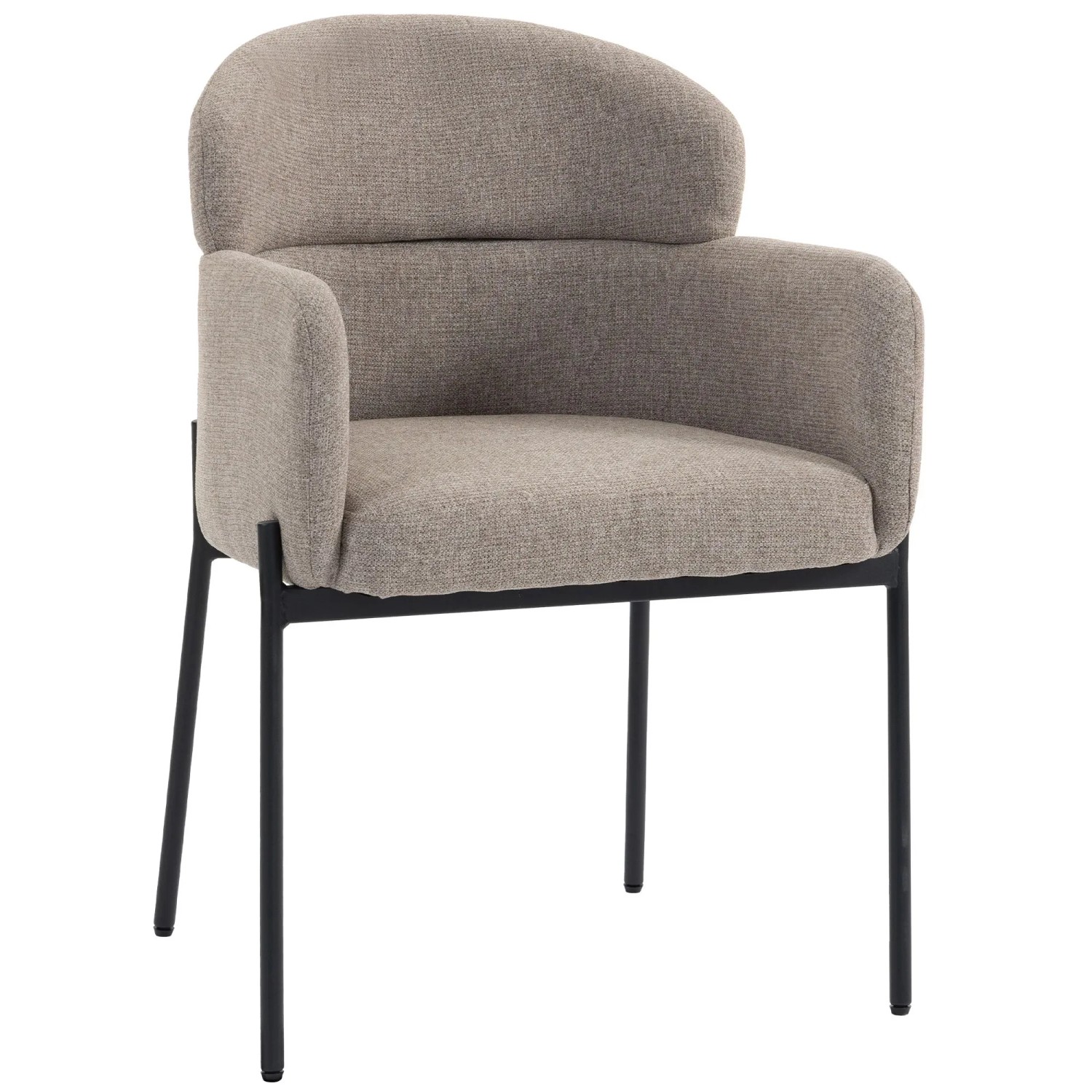 HOMCOM Sessel Polyester 60L x 57B x 83H cm Hellbraun