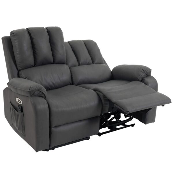 HOMCOM Relaxsofa Polyester 145 x 91 x 102 cm Dunkelgrau HOMCOM Relaxsofa Polyester 145 x 91 x 102 cm Dunkelgrau