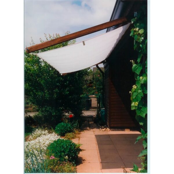Floracord Pergola Bausatz inkl. Sonnensegel Weiß 330 cm Floracord Pergola Bausatz inkl. Sonnensegel Weiß 330 cm