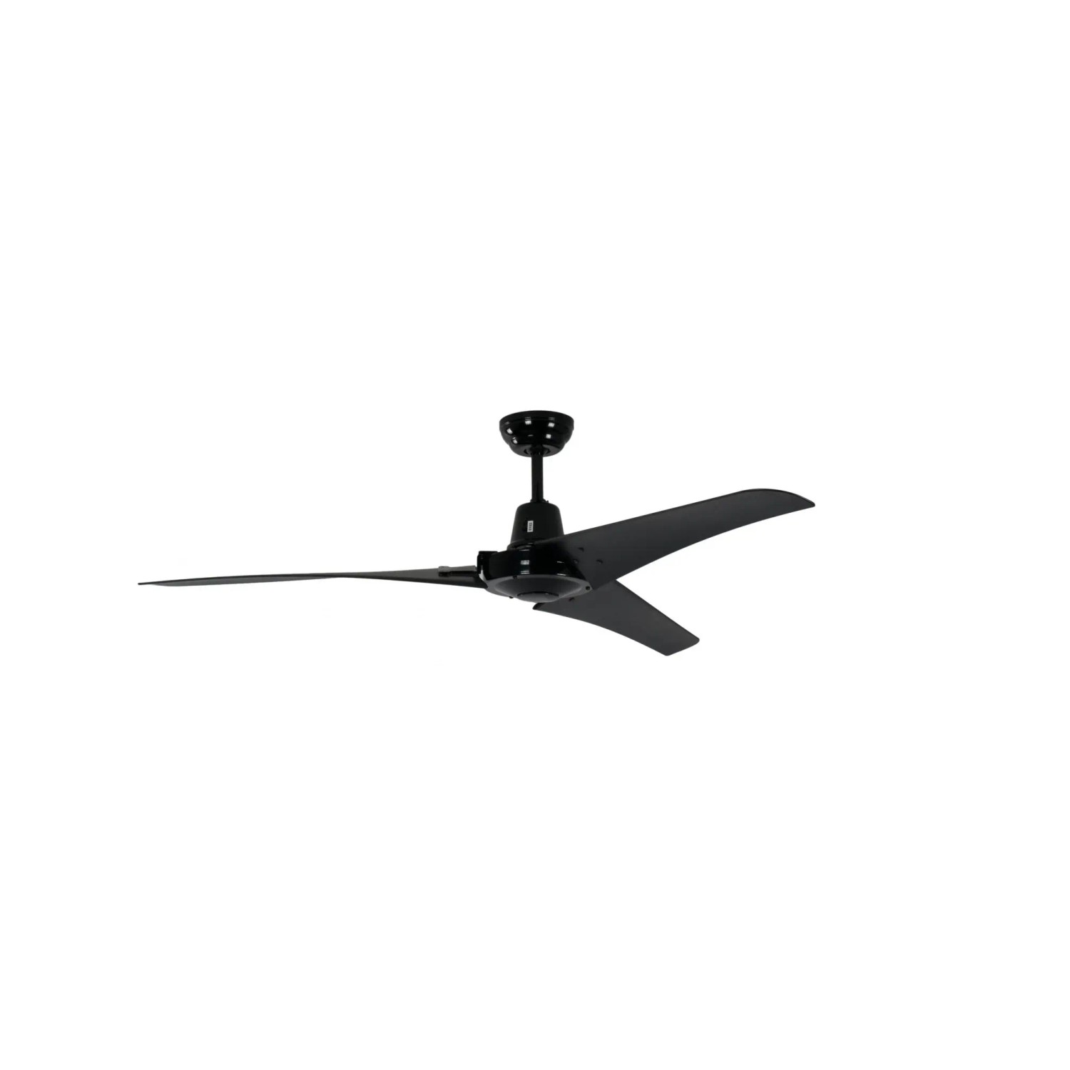 Pepeo Industrie Deckenventilator Pepeo Vourdries Schwarz 142 cm ohne Steuerung