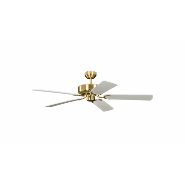 Pepeo Deckenventilator Potkuri Messing seidenmatt - Weiß 132 cm mit Zugkette Pepeo Deckenventilator Potkuri Messing seidenmatt - Weiß 132 cm mit Zugkette