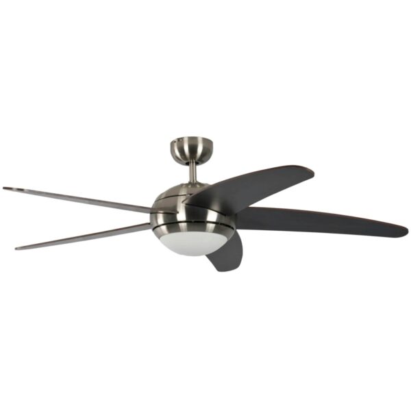 Pepeo Deckenventilator Melton Nickel - Wenge 132 cm mit Beleuchtung und Fernbedienung Pepeo Deckenventilator Melton Nickel - Wenge 132 cm mit Beleuchtung und Fernbedienung