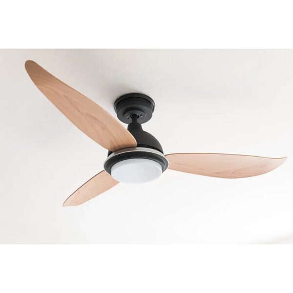 Pepeo Energiespar Deckenventilator mit LED Beleuchtung und Fernbedienung Bayu 122 cm
