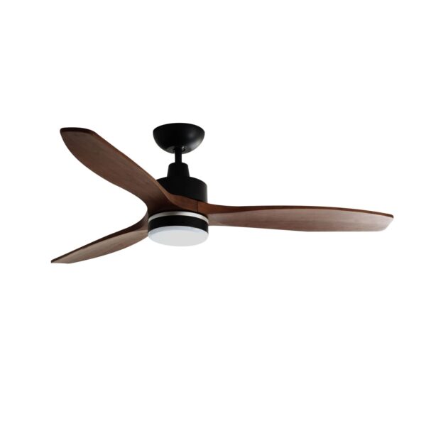 Pepeo Energiespar Deckenventilator mit LED Beleuchtung und Fernbedienung Notos 132 cm