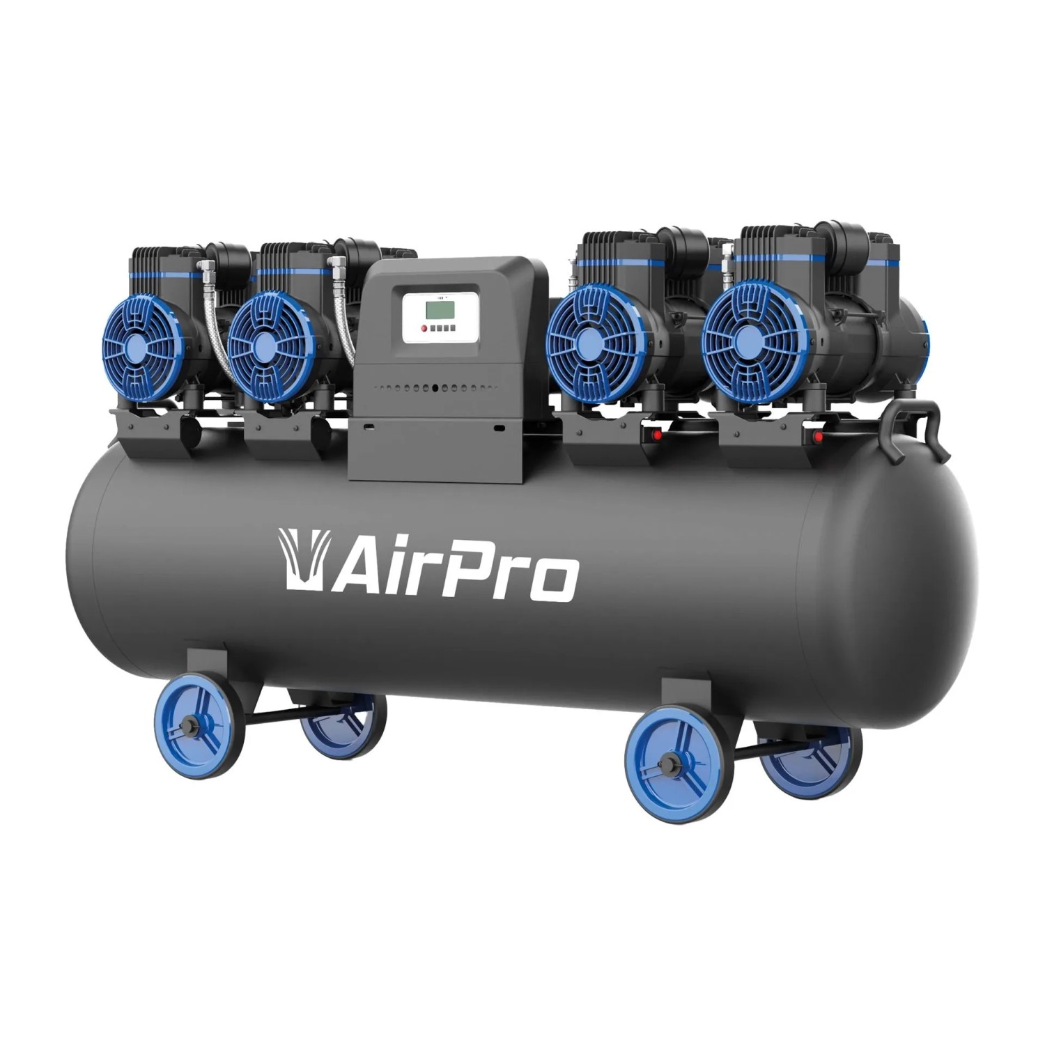 DeTec. Luftkompressor 120L Geräuscharm 75 dB Ölfrei Kompressor Wartungsfrei 400V 1000L Min 4x2PS