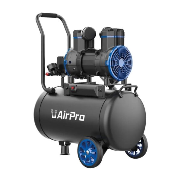 DeTec. 2 PS Luftkompressor 35L Ölfrei Kompressor Geräuscharmer Druckluftkompressor für Heimwerker