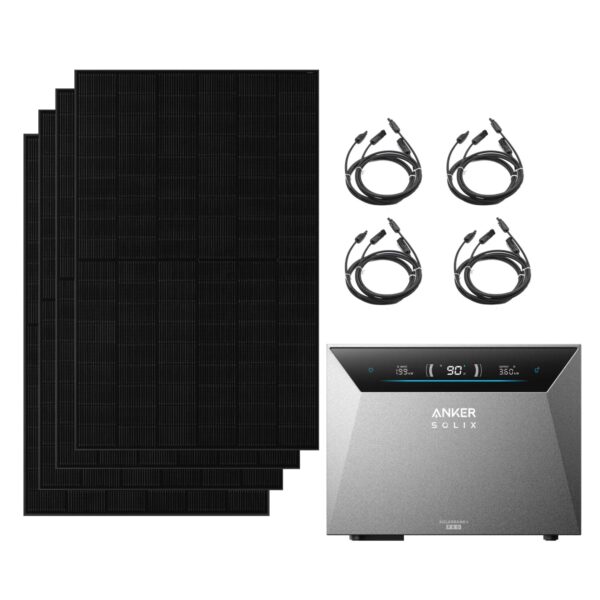 Anker SOLIX Solarbank 4 E5000 Pro Mit 2000W Bifaziale Solarmodule Ohne Erweiterungsakku