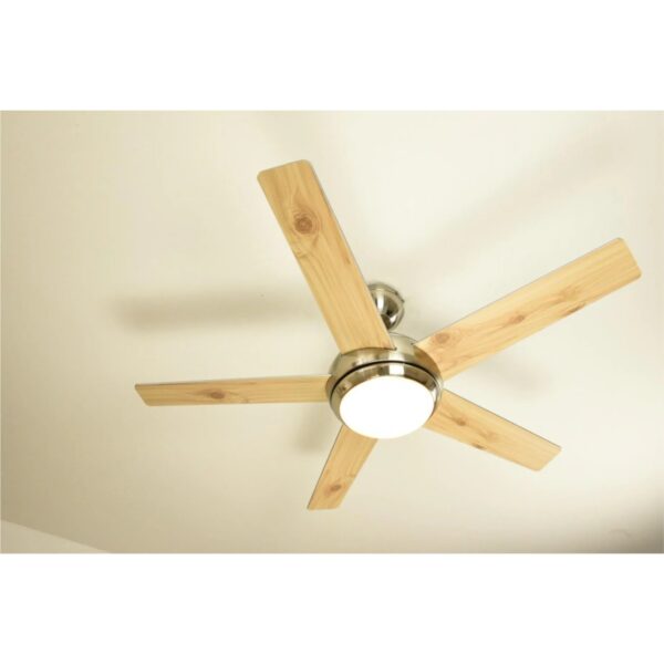 AIRERYDER Deckenventilator Fresco Nickel 112 cm mit Beleuchtung und Fernbedienung
