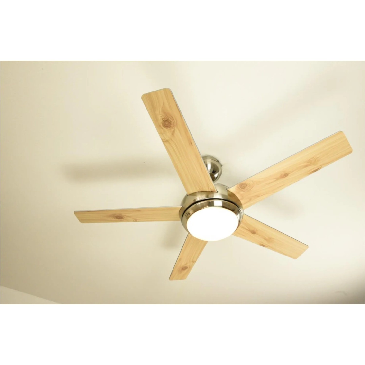 AIRERYDER Deckenventilator Fresco Nickel 112 cm mit Beleuchtung und Fernbedienung