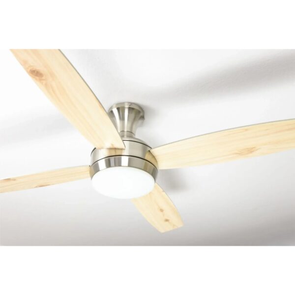 AIRERYDER Deckenventilator Saturn Nickel 132 cm mit Beleuchtung und Fernbedienung