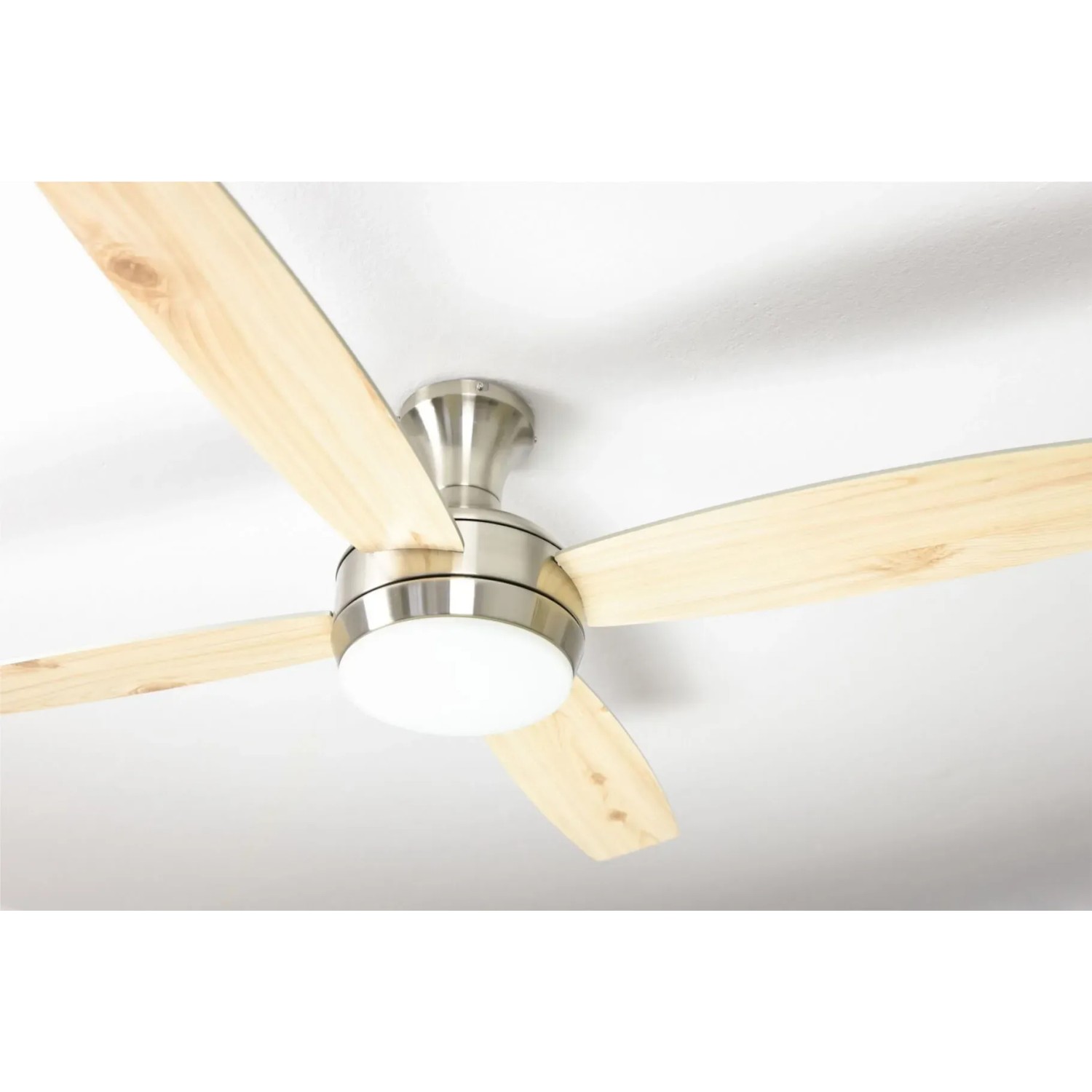 AIRERYDER Deckenventilator Saturn Nickel 132 cm mit Beleuchtung und Fernbedienung