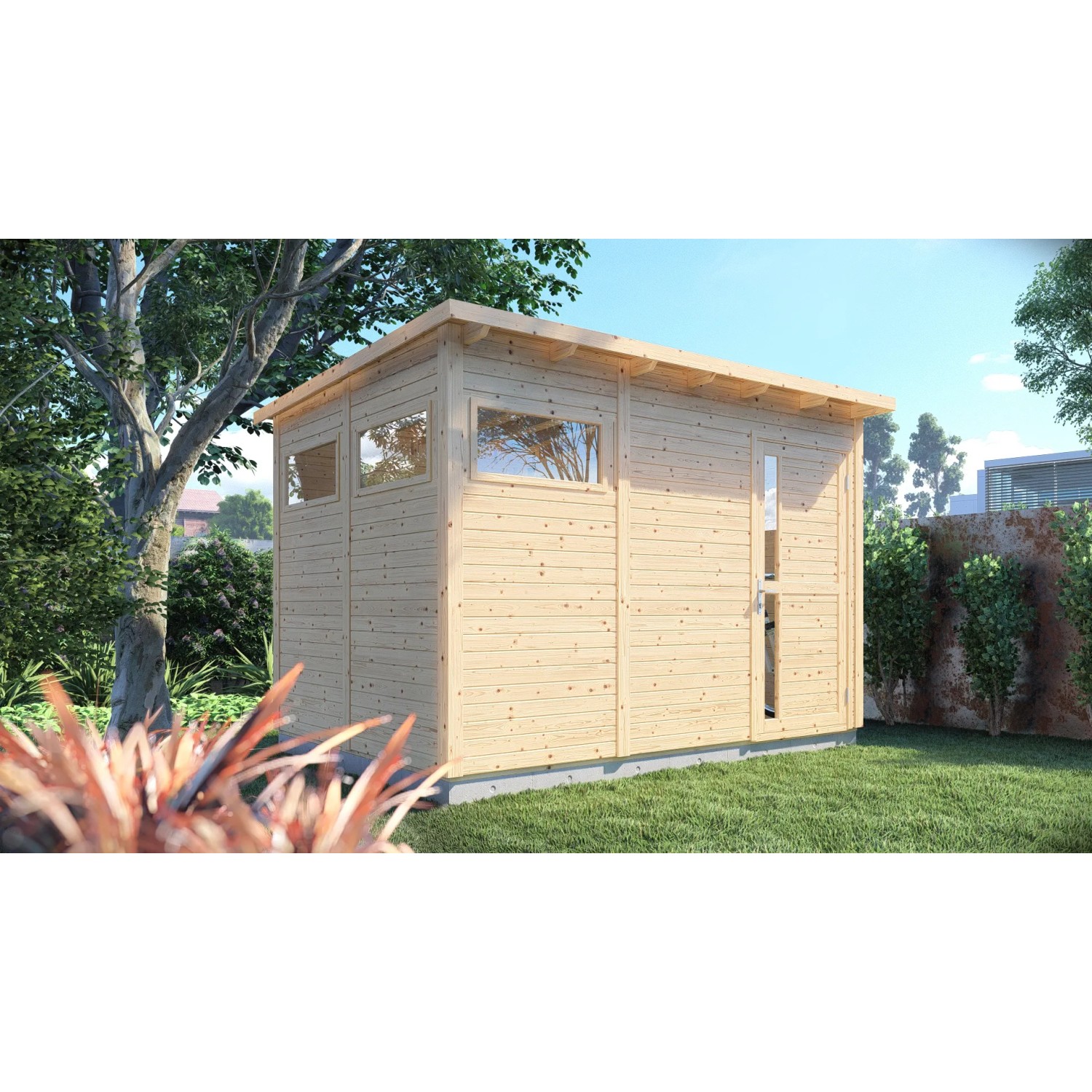 Bertilo Gartenhaus Pentus 3 Natur 234 cm x 337 cm FSC®