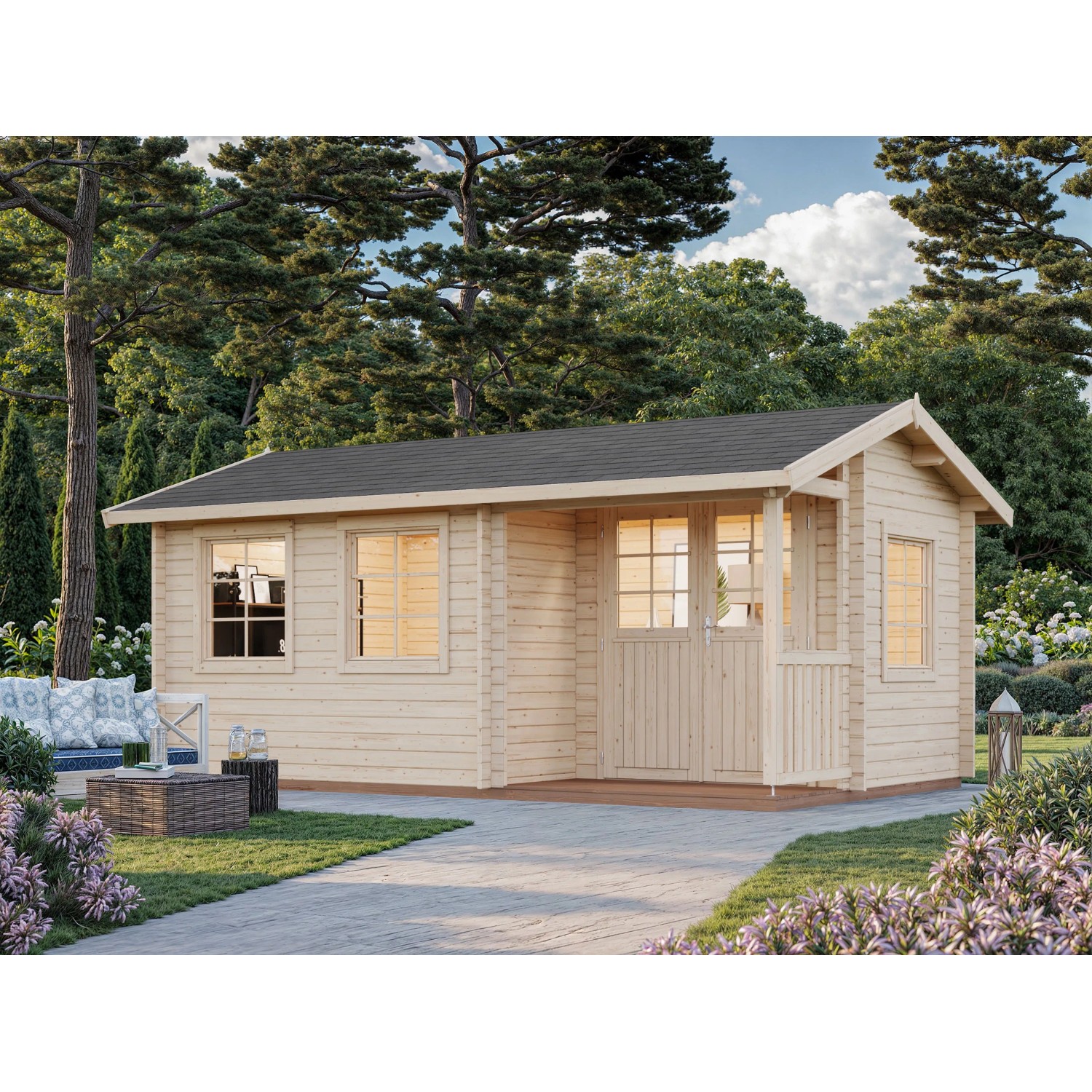Palmako Holz-Gartenhaus Susanna B x T: 510 cm x 300 cm