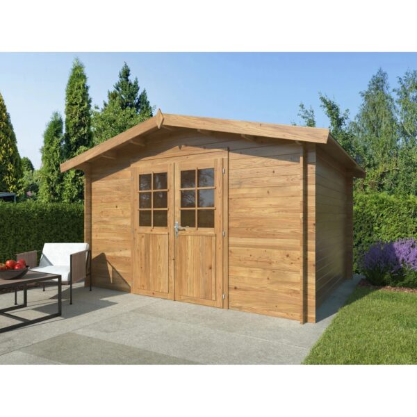 Palmako Holz-Gartenhaus - Druckimprägniert 394 cm x 276 cm FSC®
