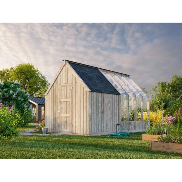 Palmako Gartenhaus Emilia 4 m² Grau Kesseldruckimprägniert Palmako Gartenhaus Emilia 4 m² Grau Kesseldruckimprägniert
