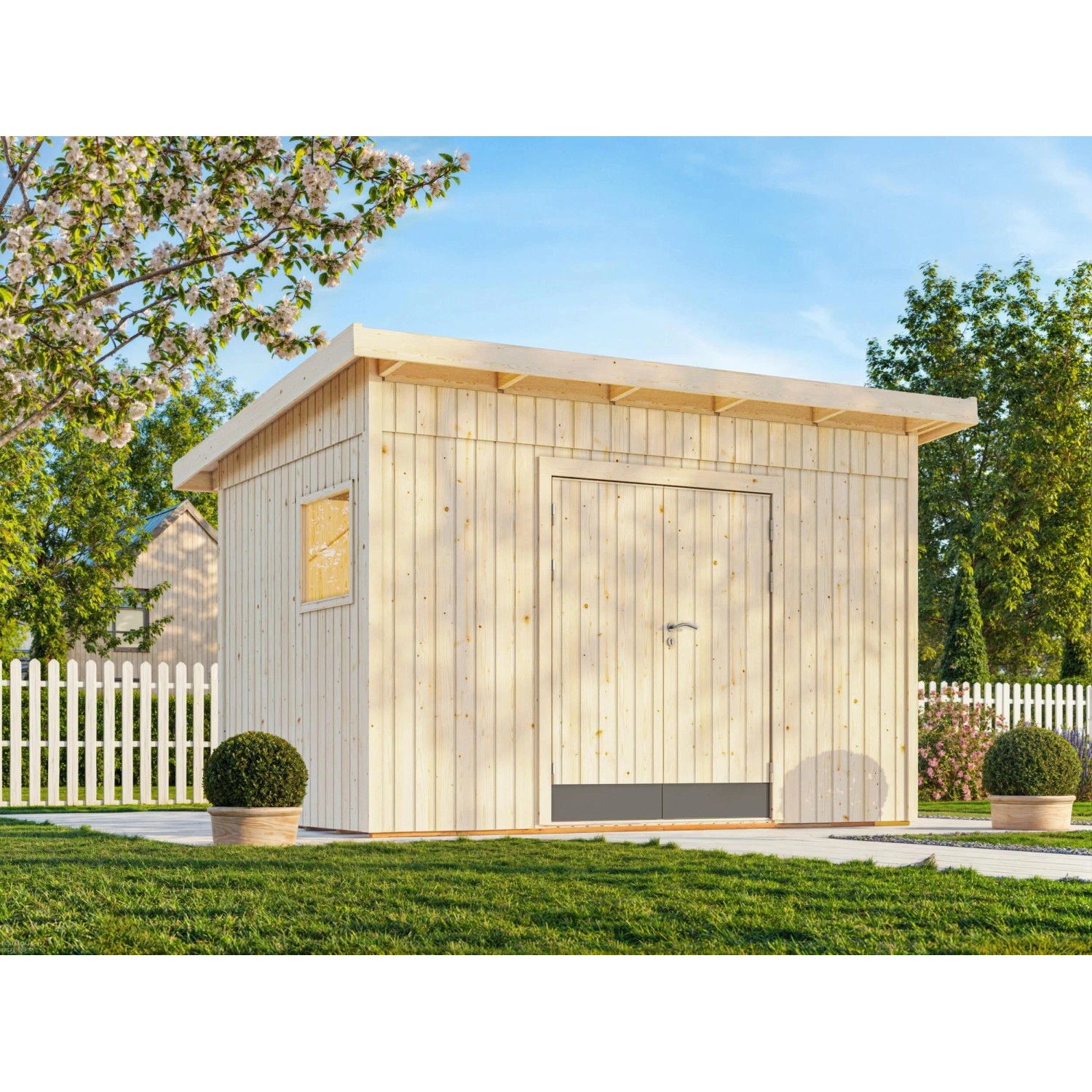 Palmako Gartenhaus Stig 8,2 m2 Natur Unbehandelt