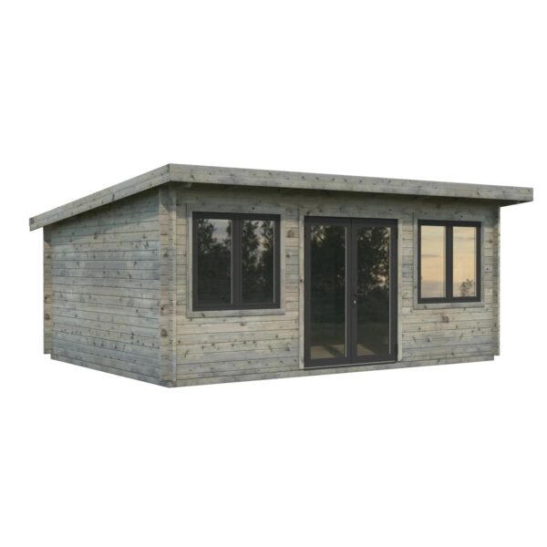 Palmako Holz-Gartenhaus Lisandra Pultdach Tauchgrundiert 550 cm x 400 cm