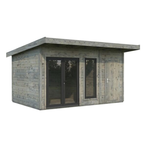 Palmako Holz-Gartenhaus Aurelia Pultdach Tauchgrundiert 436 cm x 300 cm 12,4 m²