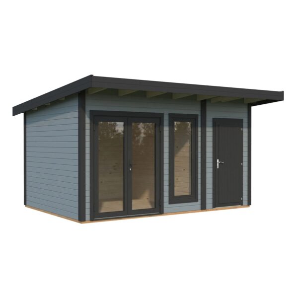Palmako Holz-Gartenhaus Aurelia Pultdach Lackiert 436 cm x 300 cm 12,4 m² Palmako Holz-Gartenhaus Aurelia Pultdach Lackiert 436 cm x 300 cm 12,4 m²