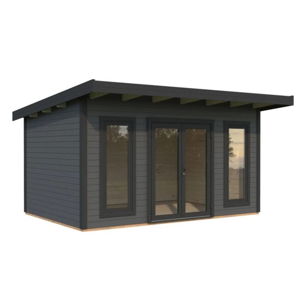 Palmako Holz-Gartenhaus Aurelia Pultdach Lackiert 446 cm x 300 cm 12,7 m² Palmako Holz-Gartenhaus Aurelia Pultdach Lackiert 446 cm x 300 cm 12,7 m²