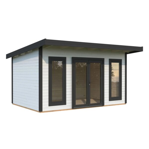 Palmako Holz-Gartenhaus Aurelia Pultdach Weiß Lackiert 446 cm x 300 cm 12,7 m² Palmako Holz-Gartenhaus Aurelia Pultdach Weiß Lackiert 446 cm x 300 cm 12,7 m²