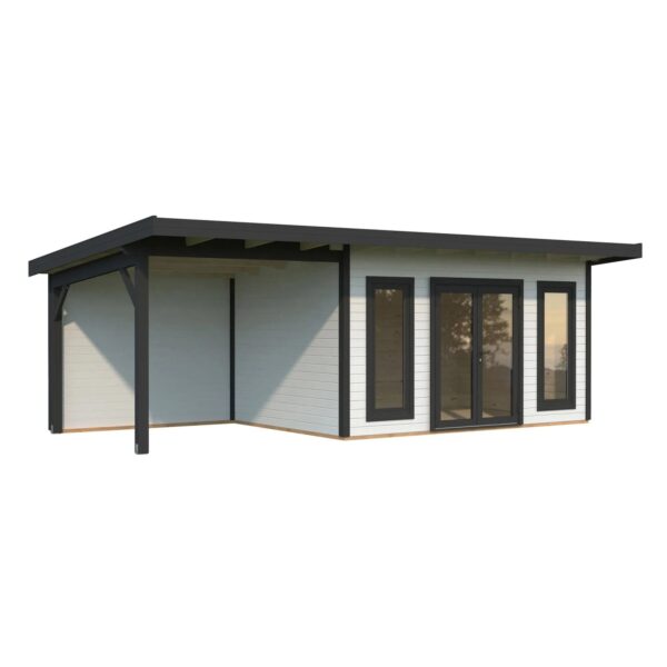 Palmako Holz-Gartenhaus Aurelia Pultdach Weiß Lackiert 749 cm x 300 cm 20,6 m² Palmako Holz-Gartenhaus Aurelia Pultdach Weiß Lackiert 749 cm x 300 cm 20,6 m²