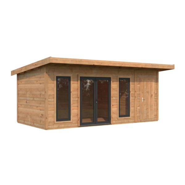 Palmako Holz-Gartenhaus Aurelia Pultdach Tauchgrundiert 586 cm x 300 cm 16,7 m²