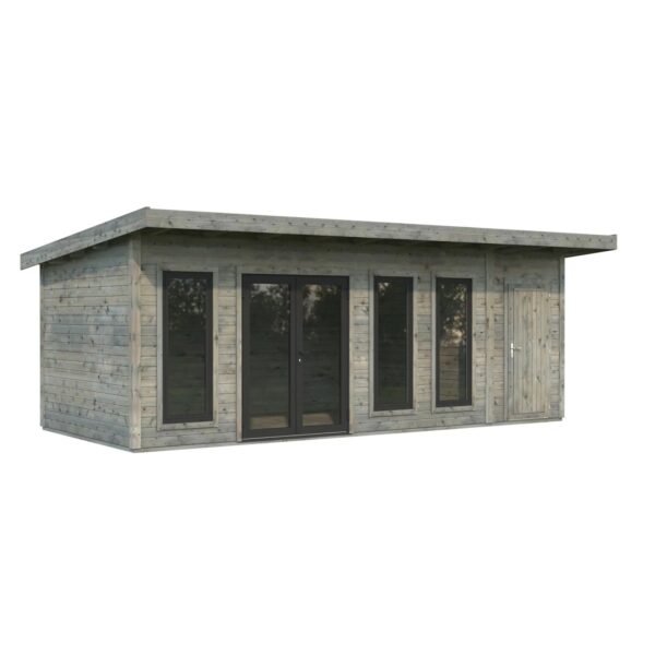 Palmako Holz-Gartenhaus Aurelia Pultdach Tauchgrundiert 670 cm x 300 cm 19,2 m²