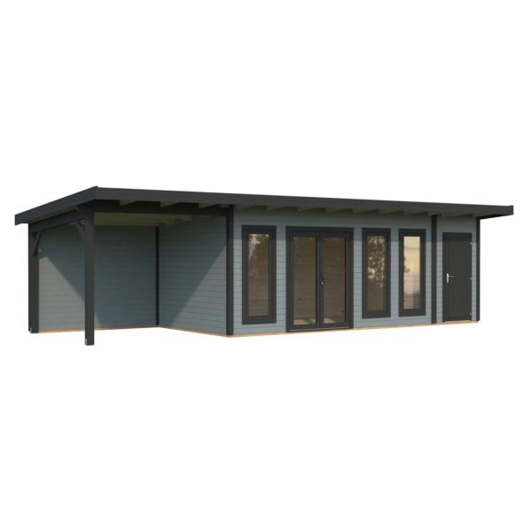Palmako Holz-Gartenhaus Aurelia Pultdach Lackiert 973 cm x 300 cm 27,1 m² Palmako Holz-Gartenhaus Aurelia Pultdach Lackiert 973 cm x 300 cm 27,1 m²
