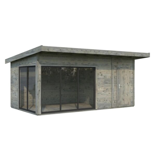 Palmako Holz-Gartenhaus Andrea Slide Plus Pultdach Tauchgrundiert