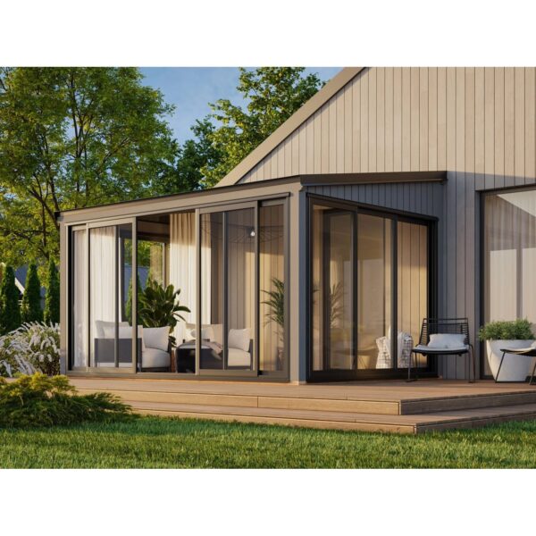 Palmako Holz-Gartenhaus Lumi Slide Pultdach Lackiert 420 cm x 297 cm 11,6 m² Palmako Holz-Gartenhaus Lumi Slide Pultdach Lackiert 420 cm x 297 cm 11,6 m²