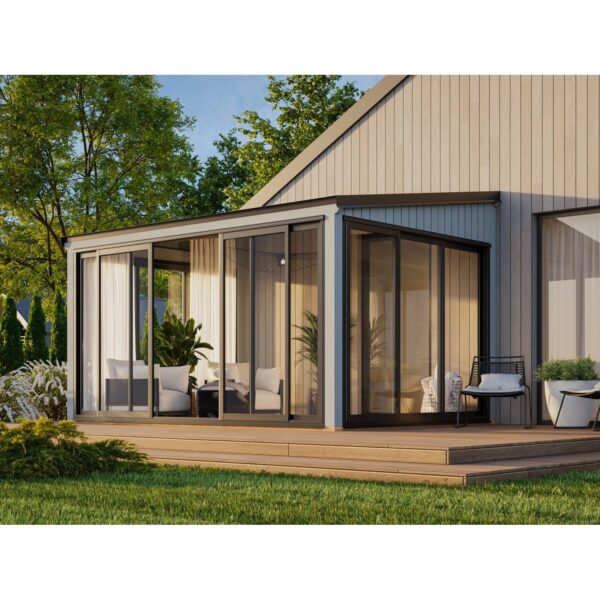 Palmako Holz-Gartenhaus Lumi Slide Pultdach Lackiert 420 cm x 297 cm 11,6 m² Palmako Holz-Gartenhaus Lumi Slide Pultdach Lackiert 420 cm x 297 cm 11,6 m²
