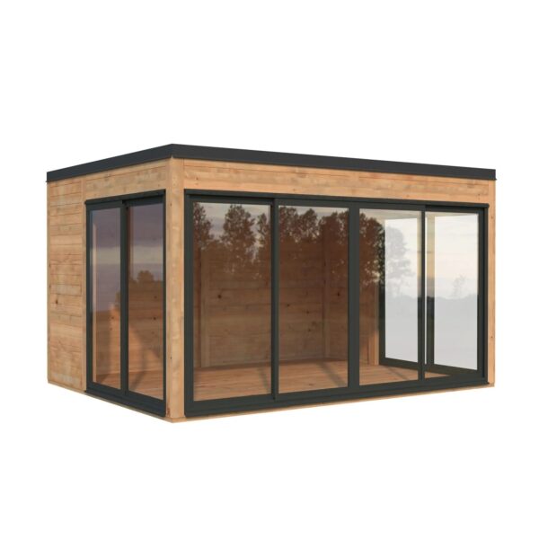 Palmako Holz-Gartenhaus Serena Slide Plus Pultdach Tauchgrundiert Palmako Holz-Gartenhaus Serena Slide Plus Pultdach Tauchgrundiert