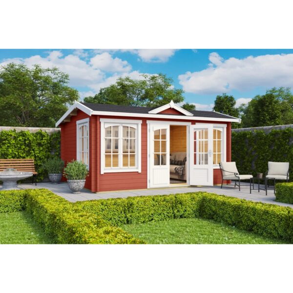 Lasita Maja Gartenhaus Windsor 44 Schwedenrot 400 cm x 300 cm Lasita Maja Gartenhaus Windsor 44 Schwedenrot 400 cm x 300 cm