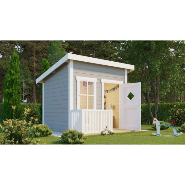 Lasita Maja Kinderspielhaus Flipp Lichtgrau 160 cm x 200 cm